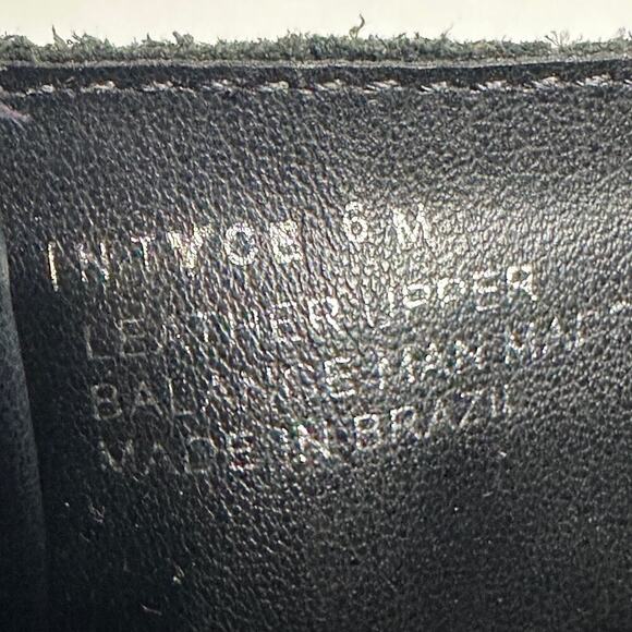 Steve Madden Size 6 Side Buckle Strap Mid Calf Wedge Heel Black Leather Boots - Picture 5 of 10